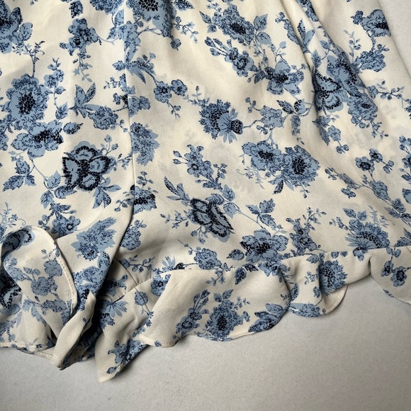 Moon River Blue Floral Romper - Picture 3 of 5